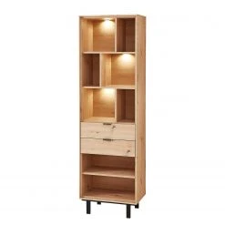 Fashion For Home Wohnwand Leox II (4-teilig) - Inkl. Beleuchtung - Graphit / Eiche Artisan Dekor -Wohnzimmermöbel boutique en ligne 1000366293 220816 040 DETAILS P000000001000366293