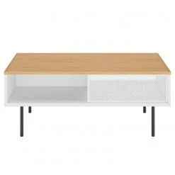 Temahome Couchtisch Radio - Echtholzfurnier - Weiß / Eiche -Wohnzimmermöbel boutique en ligne 1000366638 220906 030 DETAILS P000000001000366638