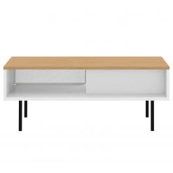 Temahome Couchtisch Radio - Echtholzfurnier - Weiß / Eiche -Wohnzimmermöbel boutique en ligne 1000366638 220906 050 DETAILS P000000001000366638