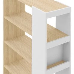 Temahome Regal Ella - Echtholzfurnier - Weiß / Eiche 15 Temahome Regal Ella - Echtholzfurnier - Weiß / Eiche -Wohnzimmermöbel boutique en ligne 1000366656 220906 070 DETAILS P000000001000366656