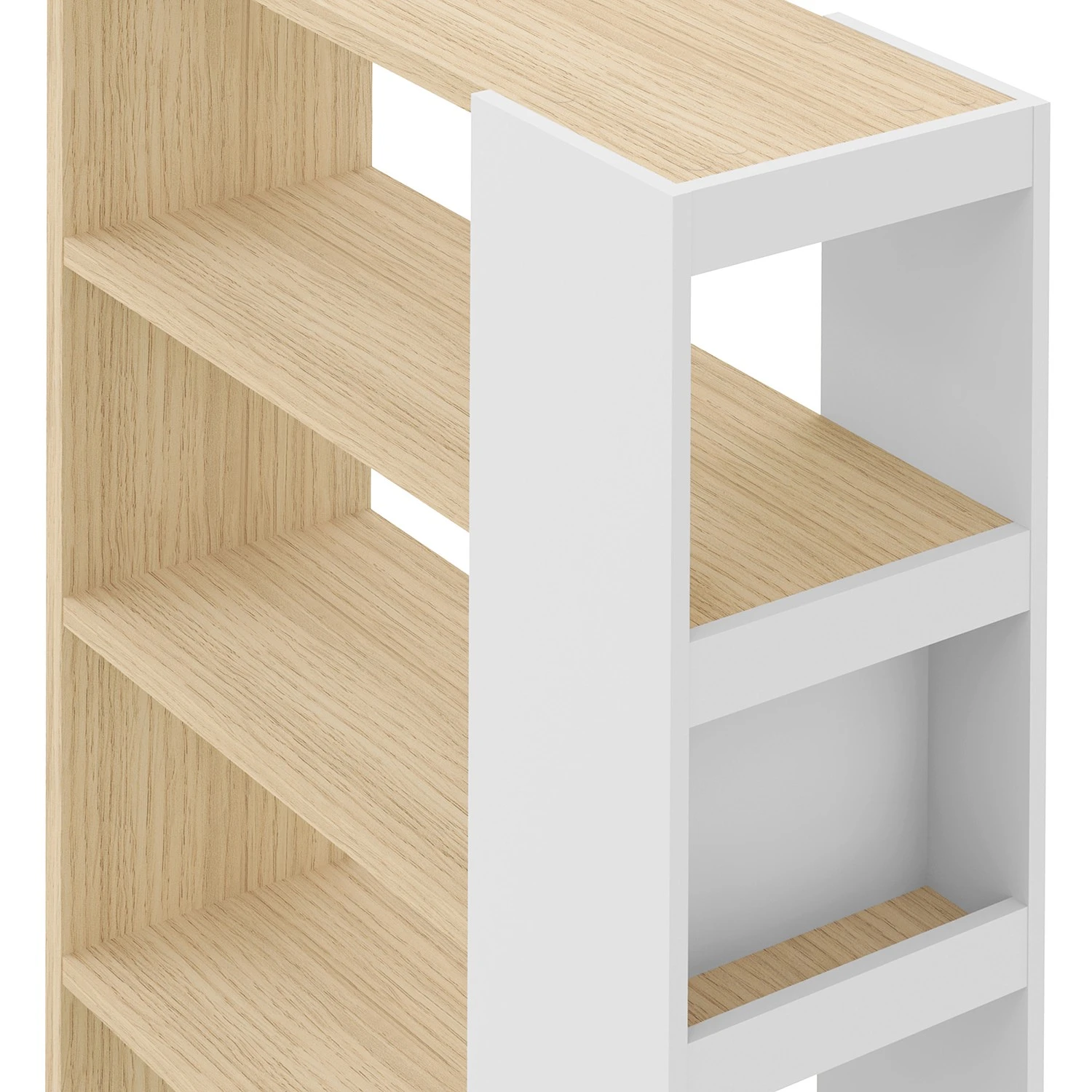 Temahome Regal Ella - Echtholzfurnier - Weiß / Eiche 8 Temahome Regal Ella - Echtholzfurnier - Weiß / Eiche – Bild 8