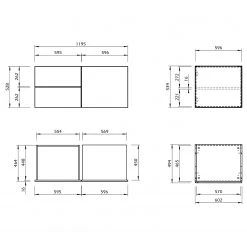Temahome Sideboard Join X - Weiß / Eiche -Wohnzimmermöbel boutique en ligne 1000366684 220906 501 SKETCH DETAILS P000000001000366684 sketch