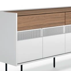 Temahome Sideboard Radio - Echtholzfurnier - Weiß / Walnuss 13 Temahome Sideboard Radio - Echtholzfurnier - Weiß / Walnuss -Wohnzimmermöbel boutique en ligne 1000366697 220906 060 DETAILS P000000001000366697