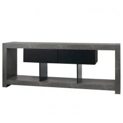 Temahome TV-Lowboard Nara - Beton Dekor / Schwarz -Wohnzimmermöbel boutique en ligne 1000366700 220906 030 DETAILS P000000001000366700