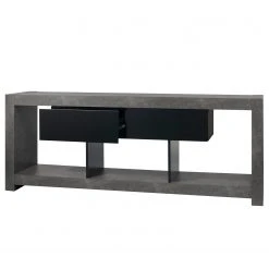 Temahome TV-Lowboard Nara - Beton Dekor / Schwarz -Wohnzimmermöbel boutique en ligne 1000366700 220906 040 DETAILS P000000001000366700