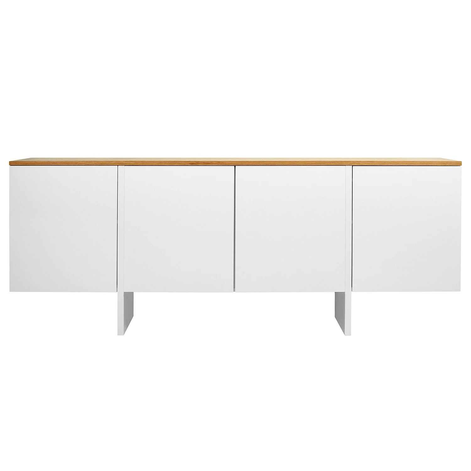 Temahome Sideboard Edge - Echtholzfurnier - / Weiß / Eiche 1 Temahome Sideboard Edge - Echtholzfurnier - / Weiß / Eiche