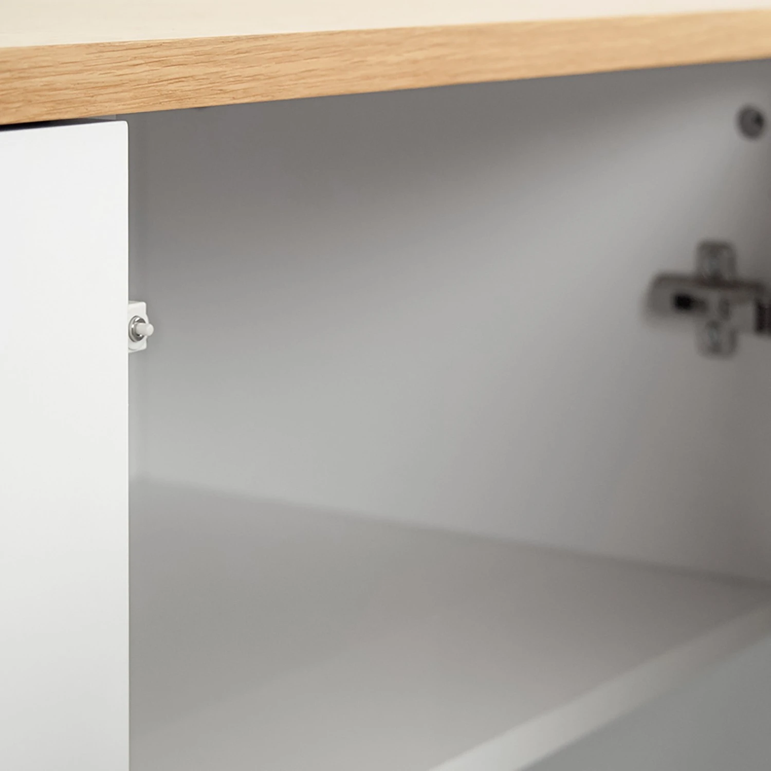 Temahome Sideboard Edge - Echtholzfurnier - / Weiß / Eiche 6 Temahome Sideboard Edge - Echtholzfurnier - / Weiß / Eiche – Bild 6