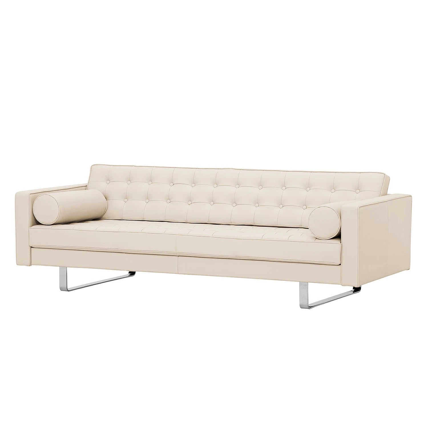 Fredriks Sofa Chelsea (3-Sitzer) Echtleder - Echtleder Gad: Creme - Kufen 1 Fredriks Sofa Chelsea (3-Sitzer) Echtleder - Echtleder Gad: Creme - Kufen