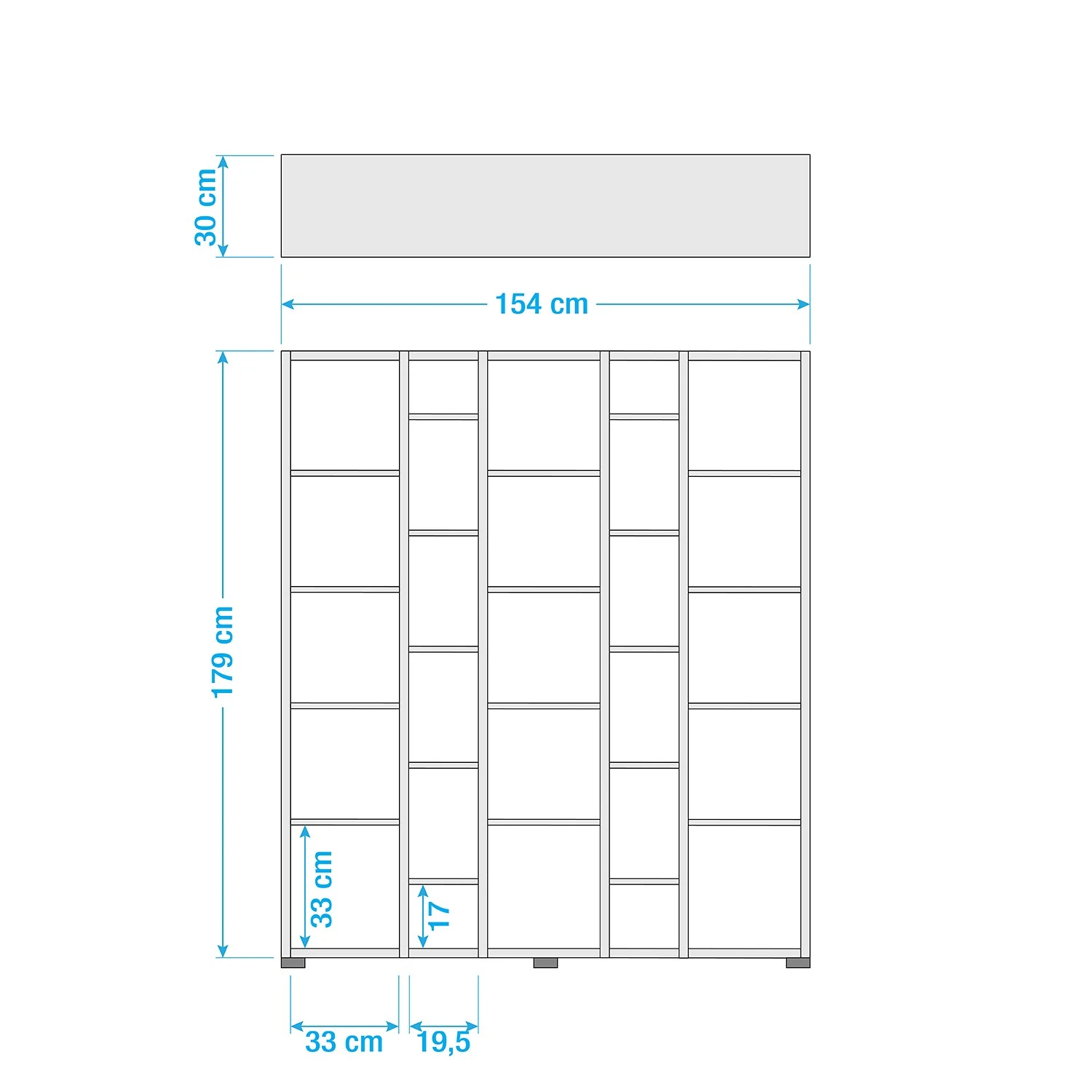 Schildmeyer Regal Danu II - Eiche Panama Dekor 3 Schildmeyer Regal Danu II - Eiche Panama Dekor – Bild 3