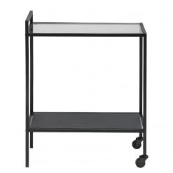Mooved Servierwagen Enmore - Glas / Metall - Matt Schwarz -Wohnzimmermöbel boutique en ligne actona 02 11 2017 speisen 5006920