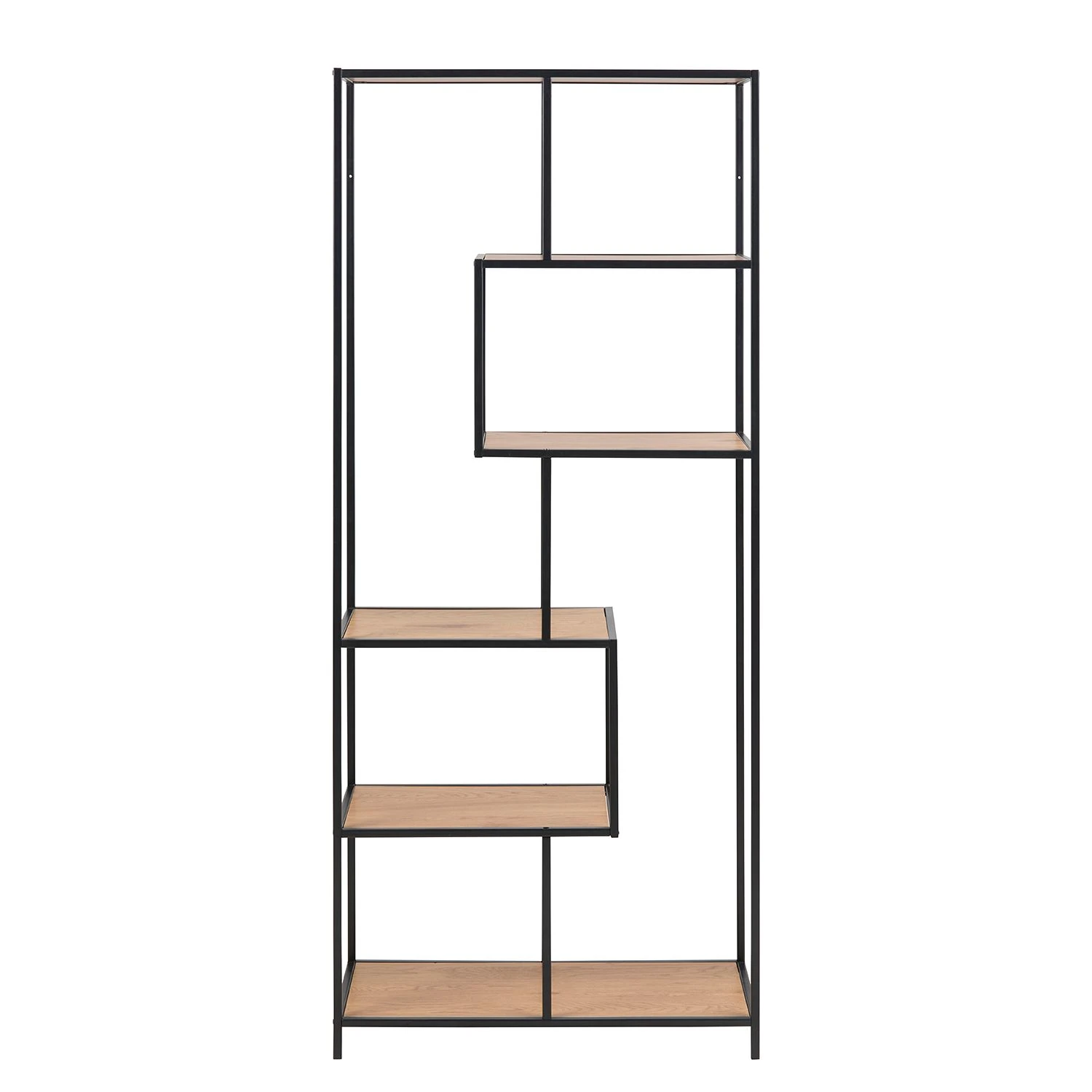 Red Living Regal Coogee I - Eiche Dekor / Schwarz - Höhe: 185 cm 7 Red Living Regal Coogee I - Eiche Dekor / Schwarz - Höhe: 185 cm – Bild 7