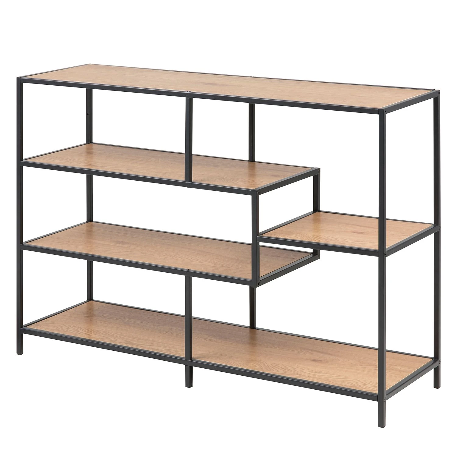 Red Living Regal Coogee II - Eiche Dekor / Schwarz 1 Red Living Regal Coogee II - Eiche Dekor / Schwarz