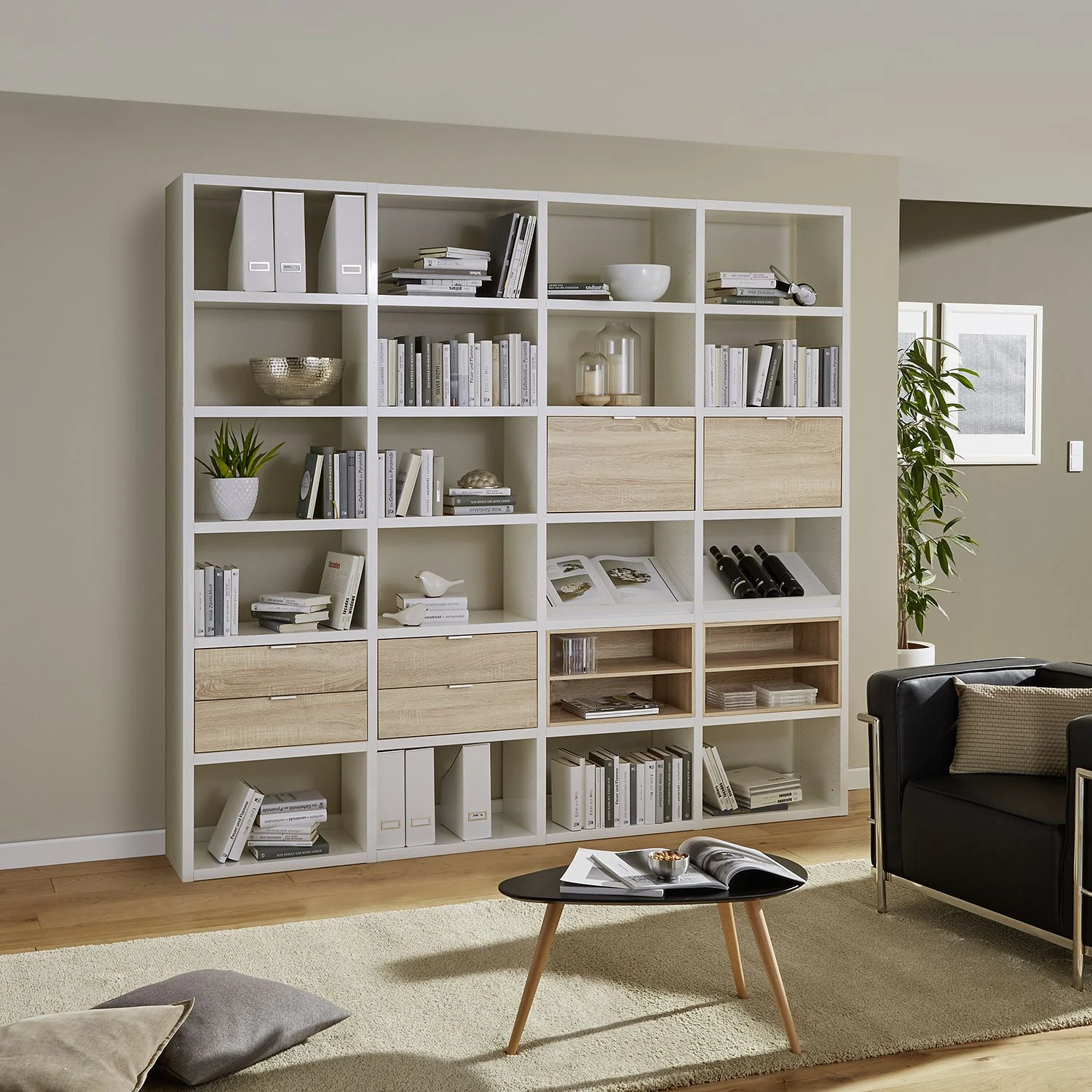 Fredriks Anbauregal Concept I - Hochglanz Weiß 4 Fredriks Anbauregal Concept I - Hochglanz Weiß – Bild 4