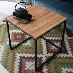 Ars manufacti Beistelltisch Candler (3-teilig) - Eiche massiv / Metall -Wohnzimmermöbel boutique en ligne beistelltisch candler 3 teilig eiche massiv metall eiche 4774884