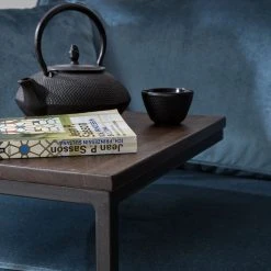 Eva Padberg Collection Beistelltisch Montverde II - Eiche massiv / Metall - Eiche Dunkel / Schwarz -Wohnzimmermöbel boutique en ligne beistelltisch montverde ii eiche massiv metall eiche dunkel schwarz 4774796