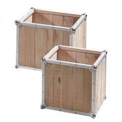 Ars manufacti Beistelltisch Palmori (2er-Set) - Kiefer massiv / Aluminium -Wohnzimmermöbel boutique en ligne beistelltisch palmori 2er set kiefer massiv aluminium 4239156