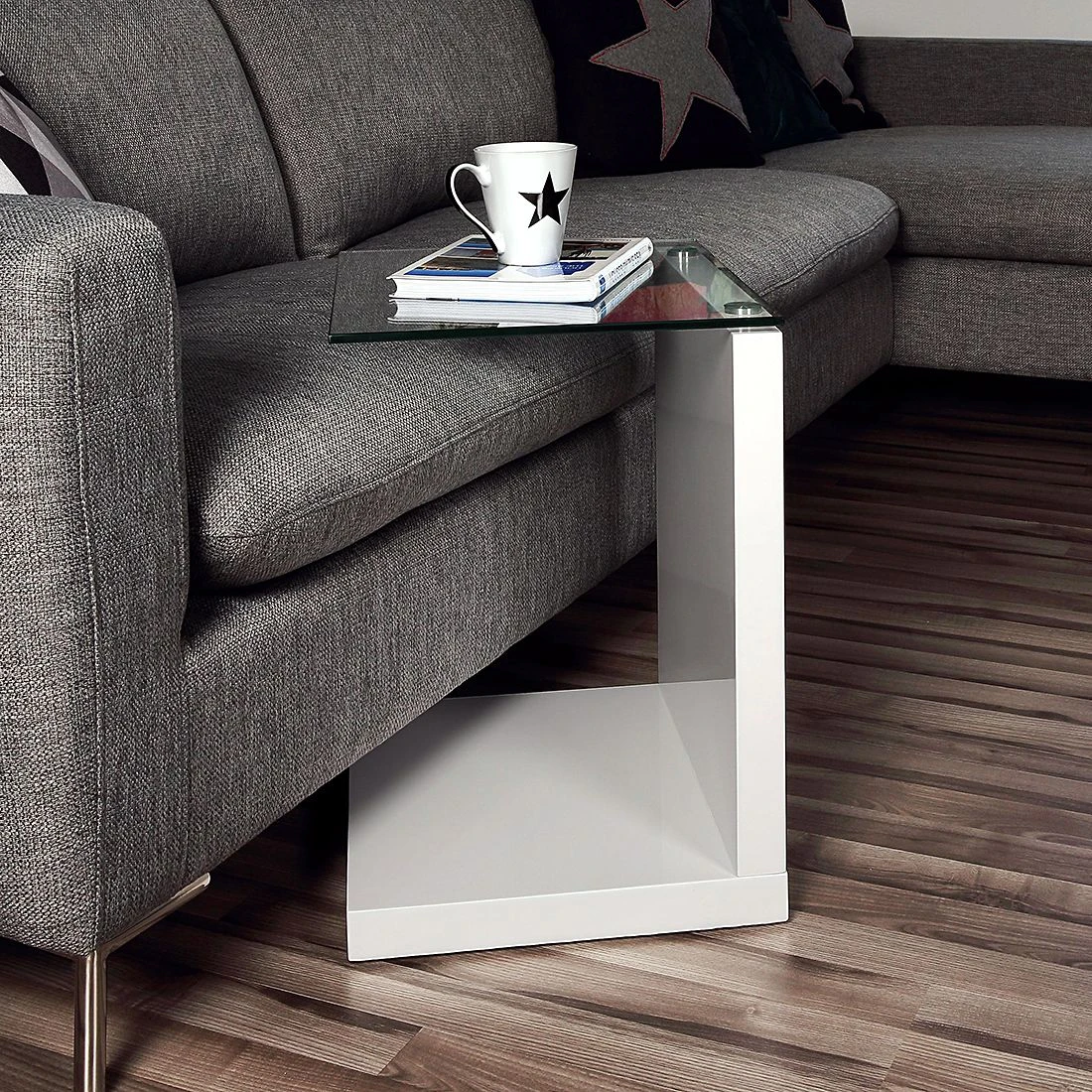 Loftscape Beistelltisch Sono - Hochglanz Weiß 3 Loftscape Beistelltisch Sono - Hochglanz Weiß – Bild 3