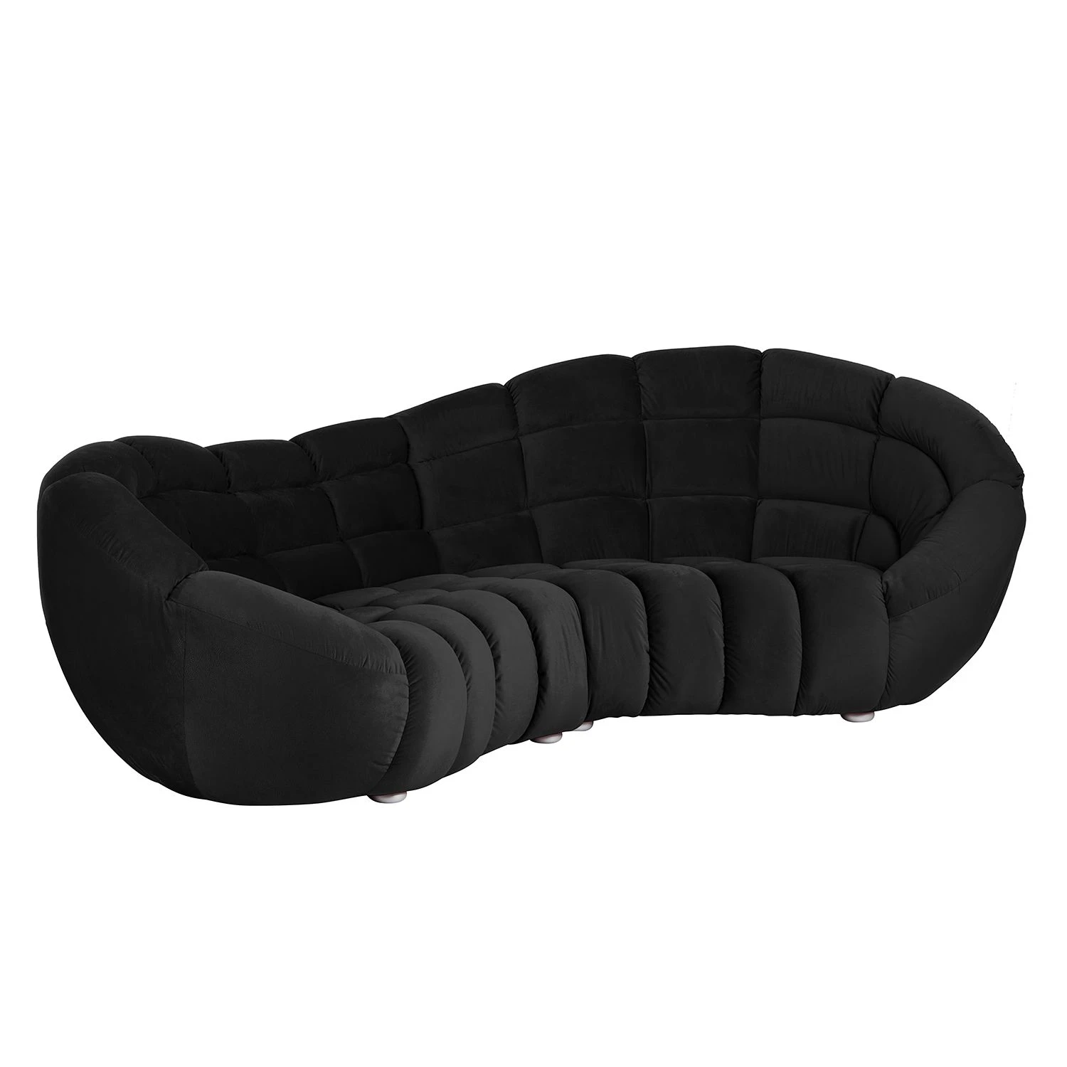 Jack & Alice Bigsofa Blair - Microfaser Schwarz 2 Jack & Alice Bigsofa Blair - Microfaser Schwarz – Bild 2