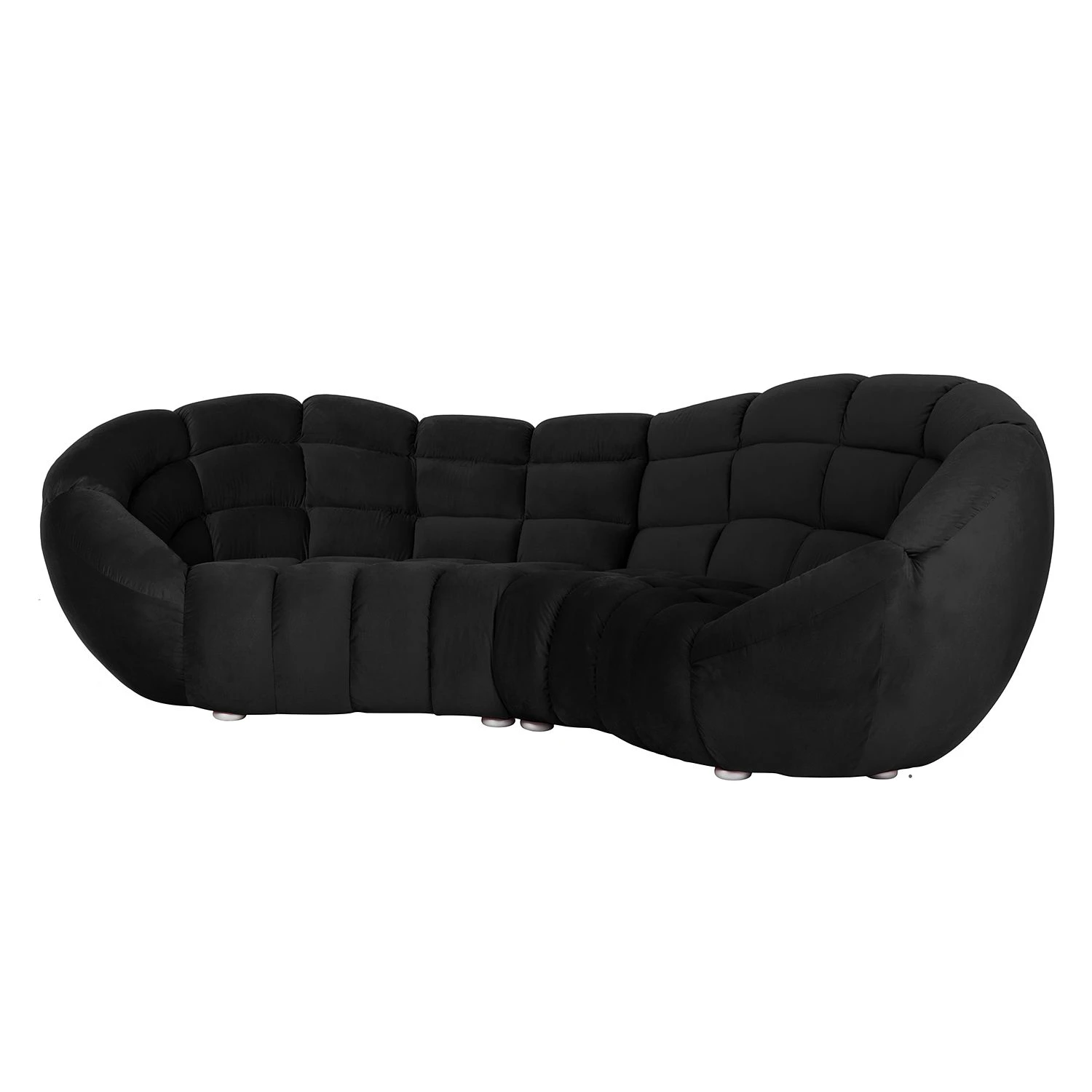 Jack & Alice Bigsofa Blair - Microfaser Schwarz 3 Jack & Alice Bigsofa Blair - Microfaser Schwarz – Bild 3