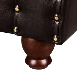 Maison Belfort Bigsofa Mosambik - Kunstleder / Webstoff - Dunkelbraun / Dunkelrot -Wohnzimmermöbel boutique en ligne bigsofa christian kunstleder schwarz webstoff dunkelrot 354581