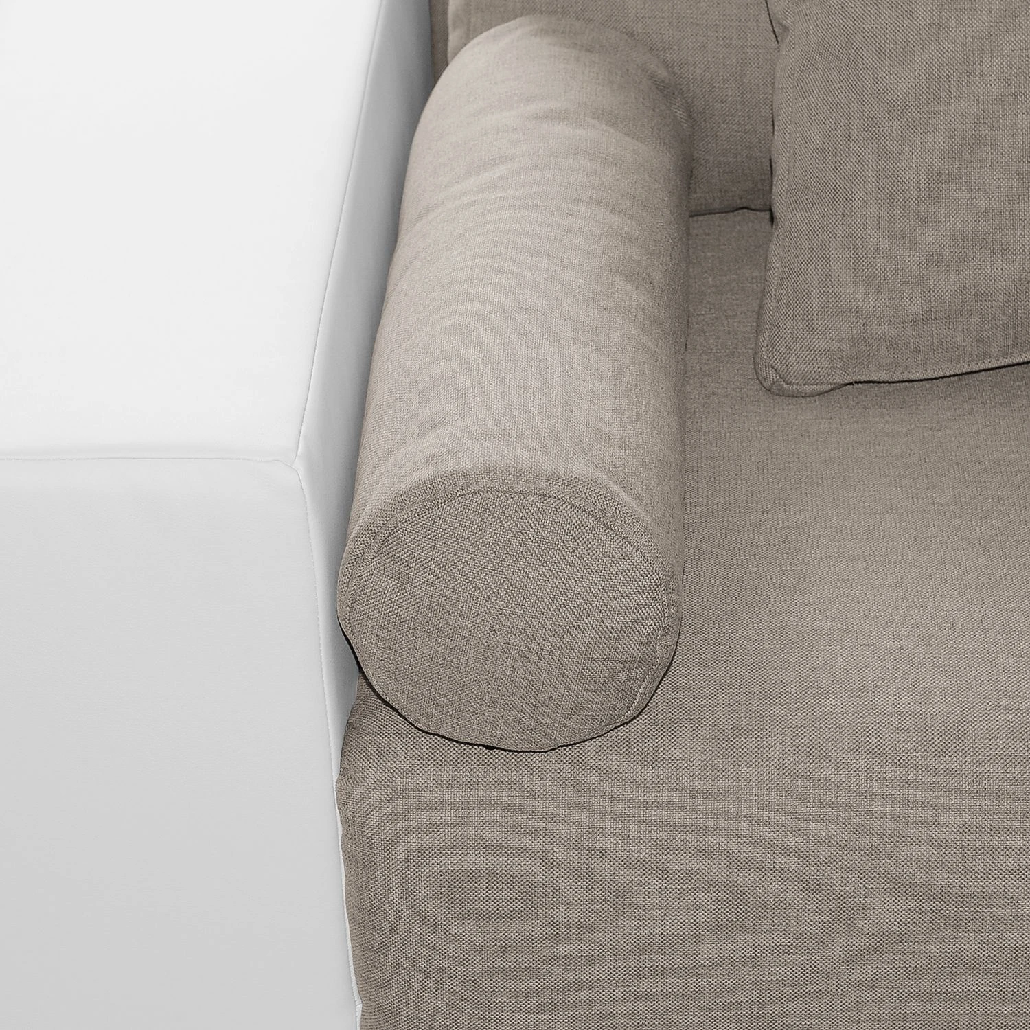 Roomscape Bigsofa Cubba (mit Schlaffunktion) - Kunstleder / Strukturstoff - Weiß / Cappuccino 6 Roomscape Bigsofa Cubba (mit Schlaffunktion) - Kunstleder / Strukturstoff - Weiß / Cappuccino – Bild 6