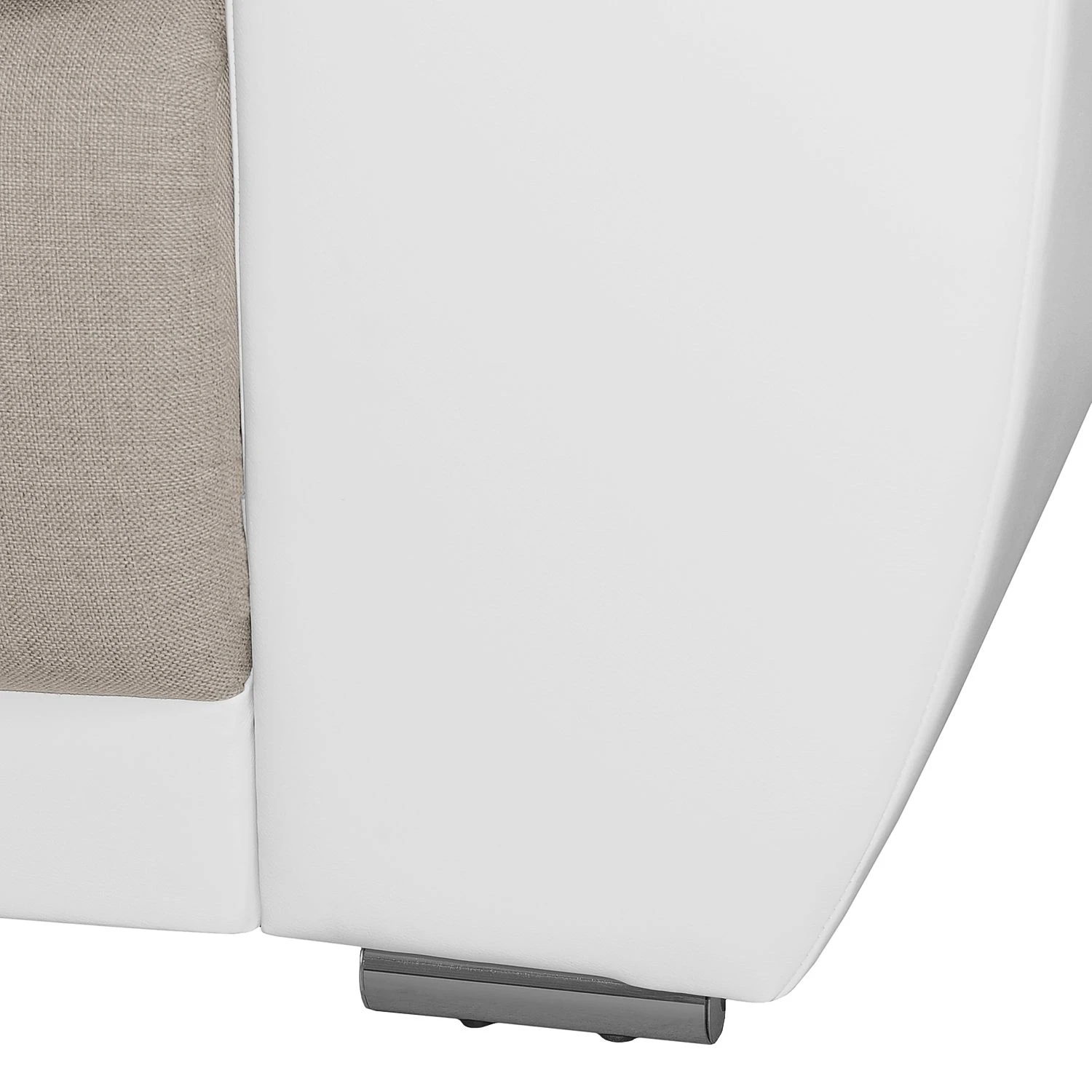 Roomscape Bigsofa Cubba (mit Schlaffunktion) - Kunstleder / Strukturstoff - Weiß / Cappuccino 8 Roomscape Bigsofa Cubba (mit Schlaffunktion) - Kunstleder / Strukturstoff - Weiß / Cappuccino – Bild 8