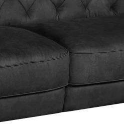 Cotta Bigsofa Ella Velours - Schwarz - Armlehne davorstehend links -Wohnzimmermöbel boutique en ligne bigsofa ella velours schwarz 1424794