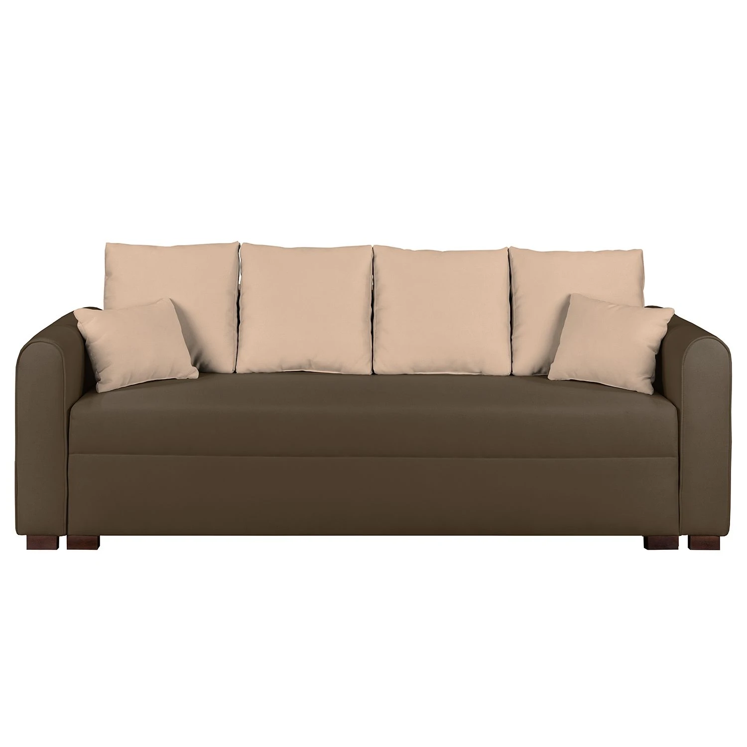 Fredriks Bigsofa Frontino - (mit Schlaffunktion) Strukturstoff - Espresso / Warmes Beige 6 Fredriks Bigsofa Frontino - (mit Schlaffunktion) Strukturstoff - Espresso / Warmes Beige – Bild 6