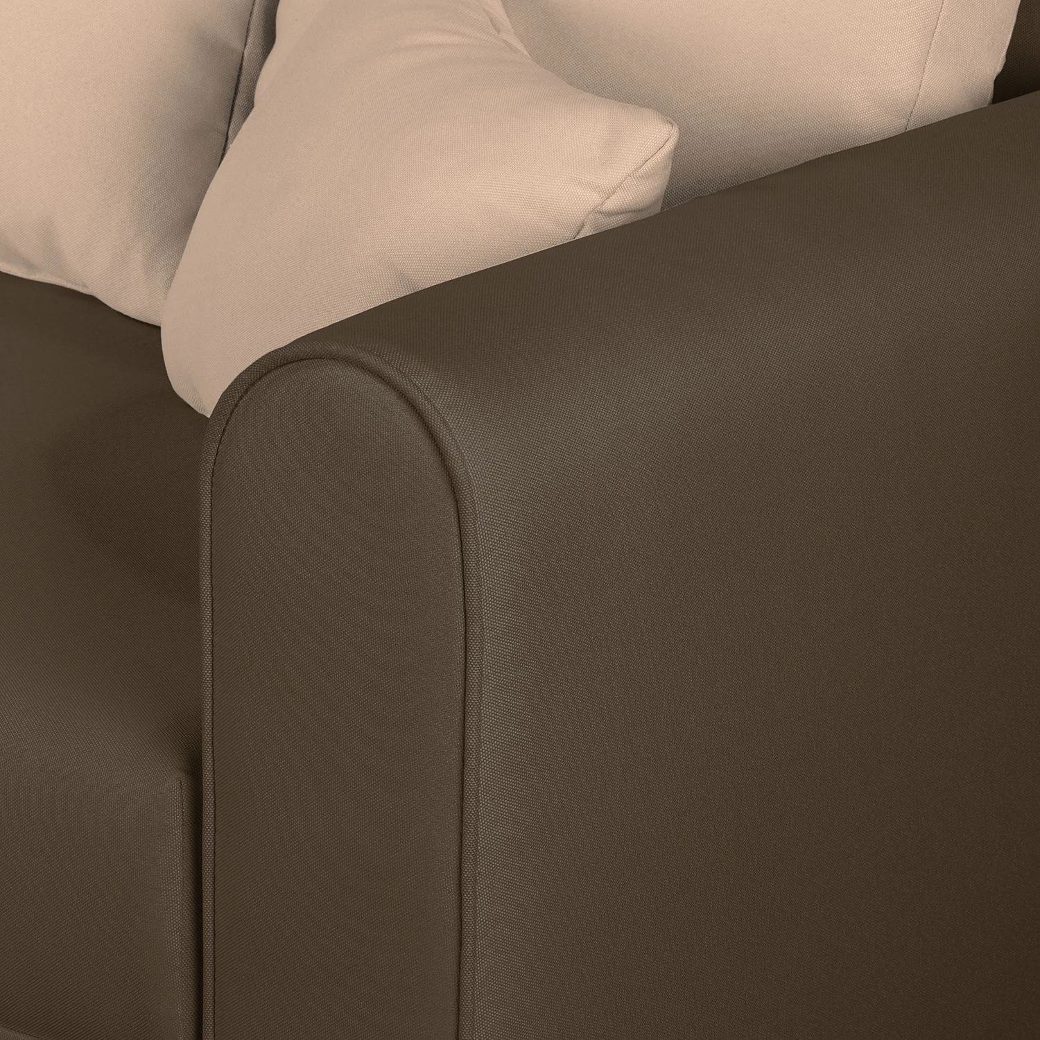 Fredriks Bigsofa Frontino - (mit Schlaffunktion) Strukturstoff - Espresso / Warmes Beige 13 Fredriks Bigsofa Frontino - (mit Schlaffunktion) Strukturstoff - Espresso / Warmes Beige – Bild 13