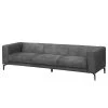 Ars manufacti Bigsofa LaBelle Antiklederlook - Hellanthrazit