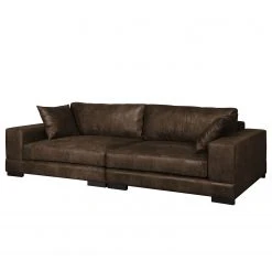 Fredriks Bigsofa Mandor Antiklederlook - Braun