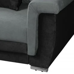 Fredriks Bigsofa Manville (mit Schlaffunktion) - Microfaser - Schwarz / Grau -Wohnzimmermöbel boutique en ligne bigsofa manville mit schlaffunktion microfaser schwarz grau 4094588