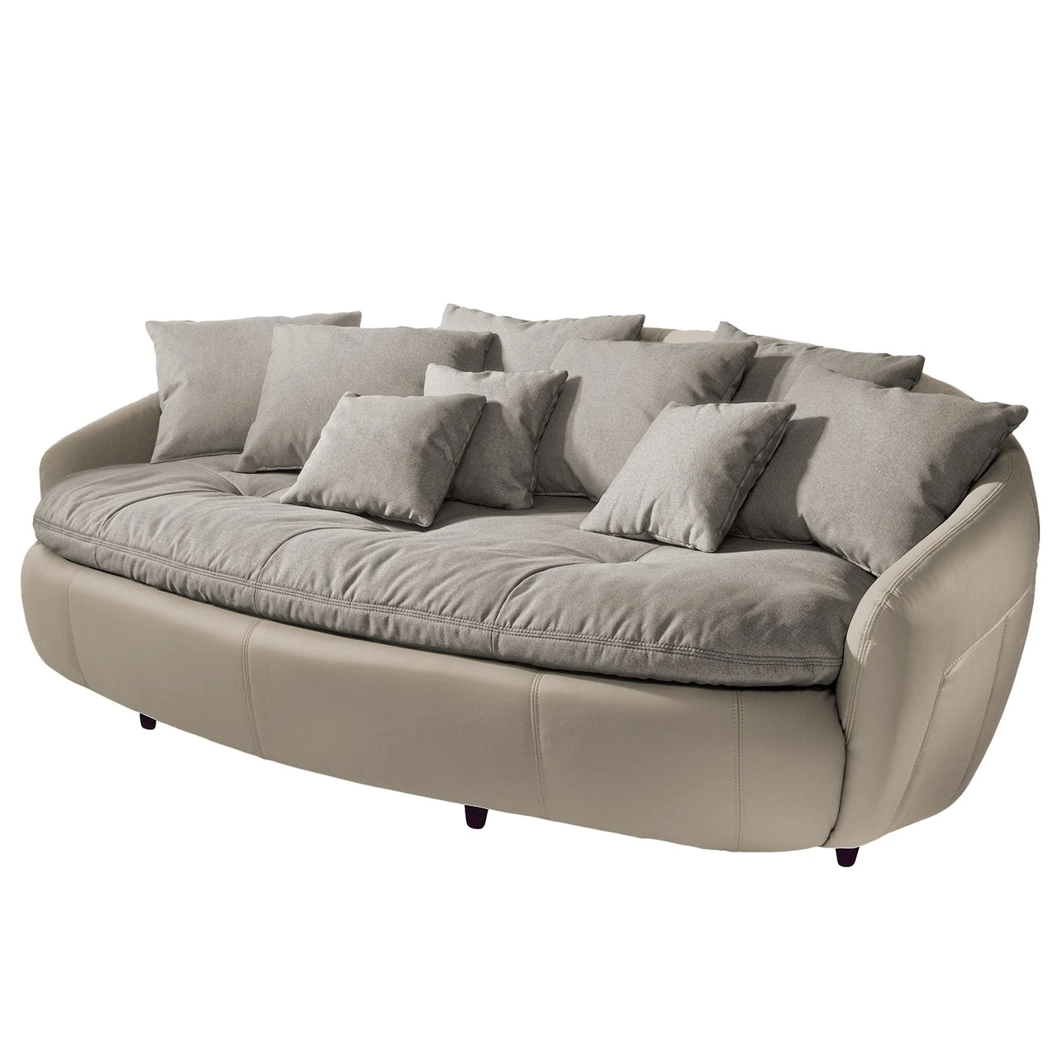 Cotta Bigsofa Pias Kunstleder / Webstoff - Cappuccino / Champagnermetallic 1 Cotta Bigsofa Pias Kunstleder / Webstoff - Cappuccino / Champagnermetallic