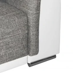 Roomscape Bigsofa Rockypoint (mit Schlaffunktion) - Kunstleder / Strukturstoff - Weiß / Grau -Wohnzimmermöbel boutique en ligne bigsofa rockypoint mit schlaffunktion kunstleder strukturstoff weiss grau 4097344