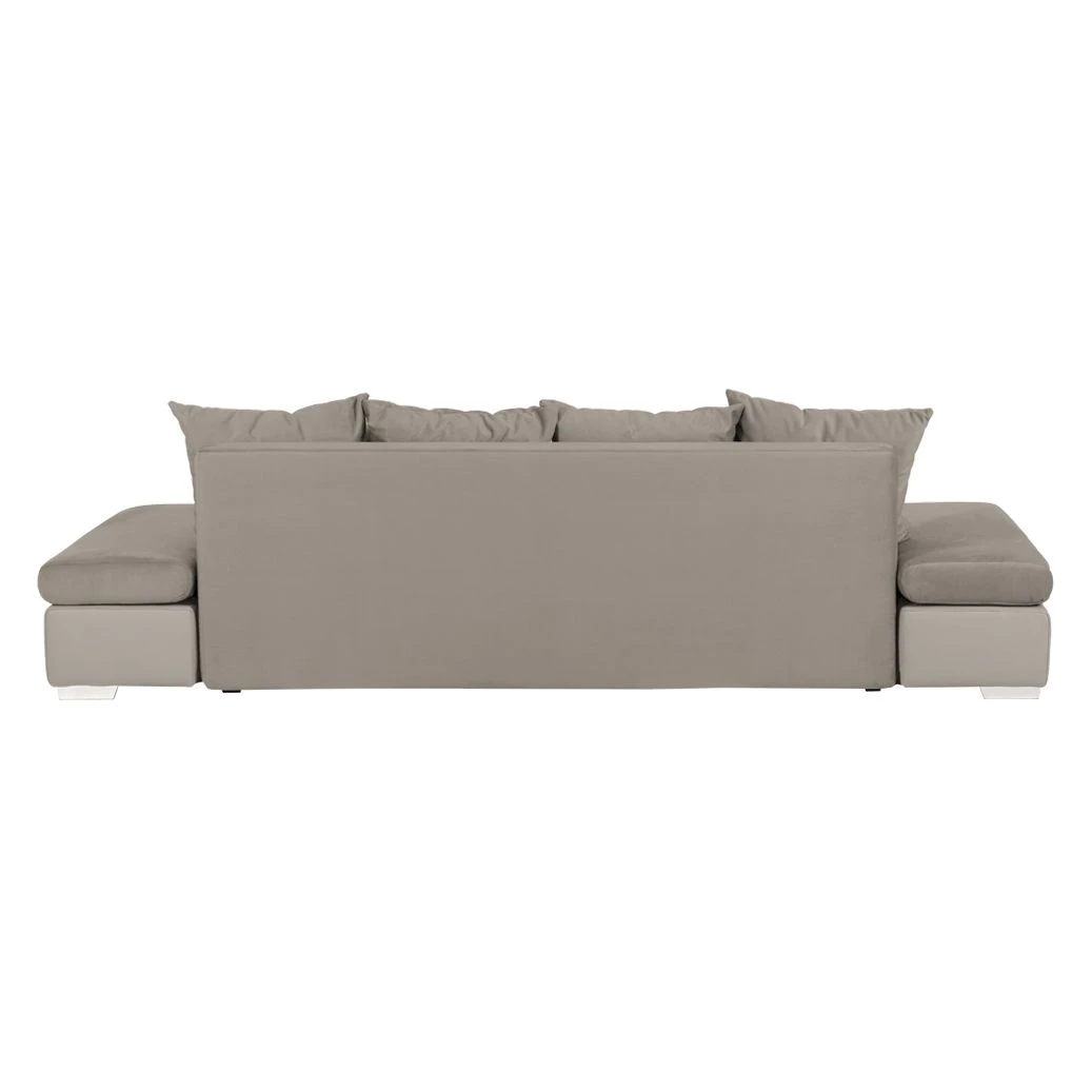 Fredriks Bigsofa Truman Kunstleder /Samtstoff - Taupe 4 Fredriks Bigsofa Truman Kunstleder /Samtstoff - Taupe – Bild 4