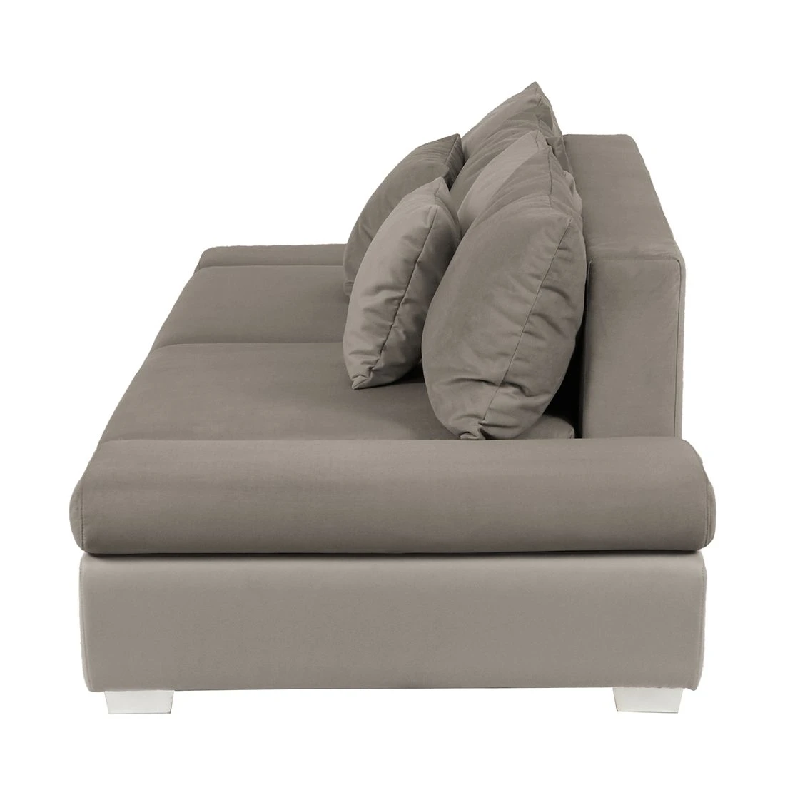 Fredriks Bigsofa Truman Kunstleder /Samtstoff - Taupe 5 Fredriks Bigsofa Truman Kunstleder /Samtstoff - Taupe – Bild 5