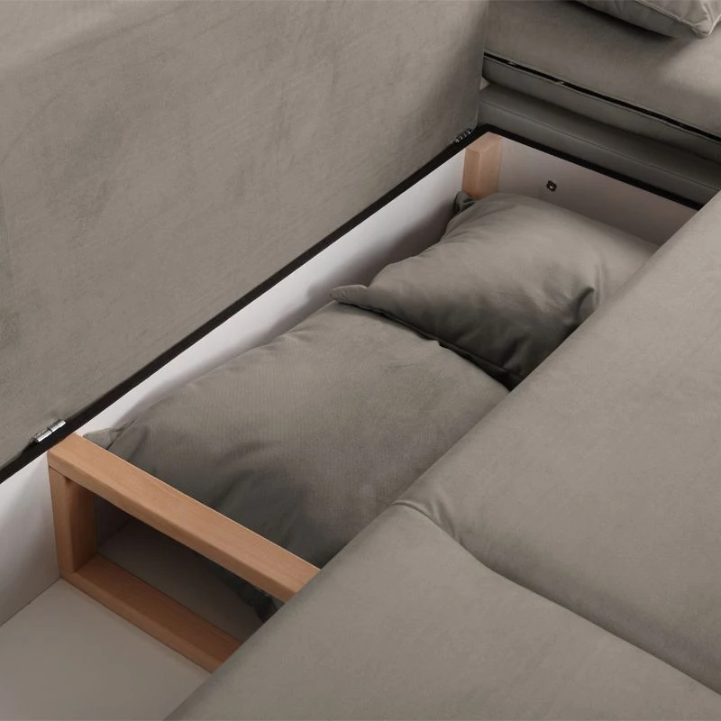 Fredriks Bigsofa Truman Kunstleder /Samtstoff - Taupe 9 Fredriks Bigsofa Truman Kunstleder /Samtstoff - Taupe – Bild 9