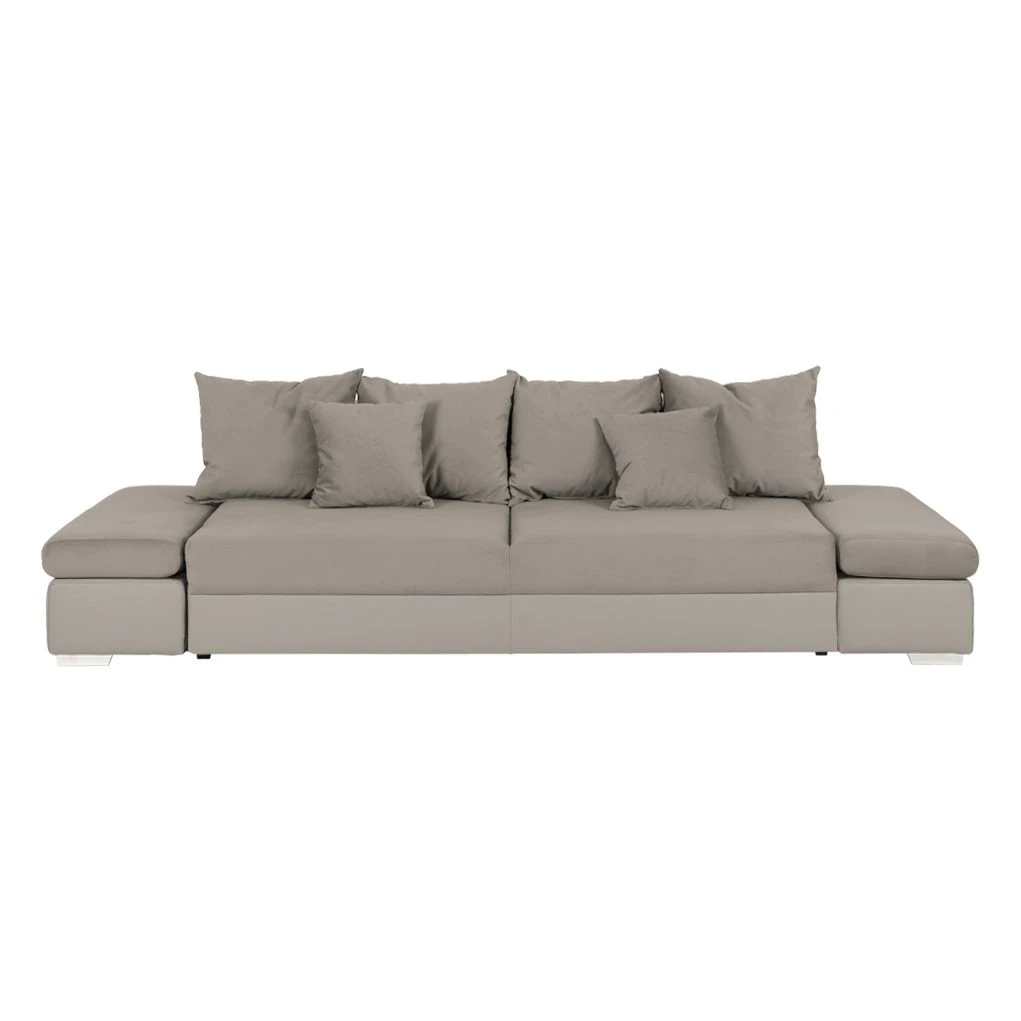 Fredriks Bigsofa Truman Kunstleder /Samtstoff - Taupe 2 Fredriks Bigsofa Truman Kunstleder /Samtstoff - Taupe – Bild 2