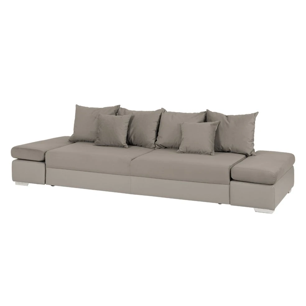 Fredriks Bigsofa Truman Kunstleder /Samtstoff - Taupe 1 Fredriks Bigsofa Truman Kunstleder /Samtstoff - Taupe