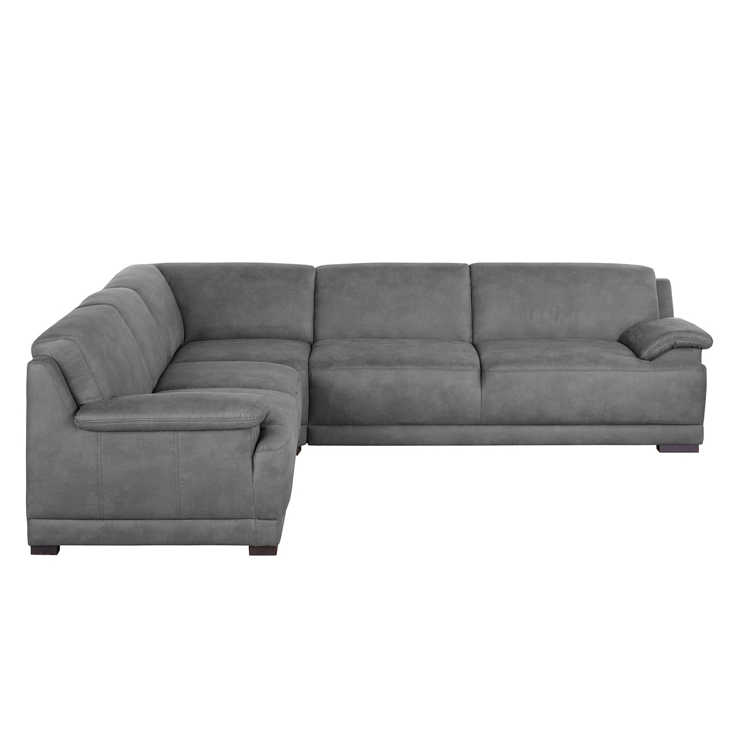 Modoform Boxspring-Ecksofa Pignola Microfaser - Antiklederlook - Grau 2 Modoform Boxspring-Ecksofa Pignola Microfaser - Antiklederlook - Grau – Bild 2