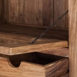 Wolf-Möbel Brotschrank Yoga - Sheesham massiv - Natur -Wohnzimmermöbel boutique en ligne brotschrank yoga sheesham massiv natur 1428610