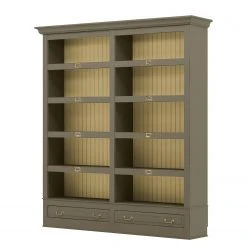 Maison Belfort Bücherregal Azjana I - Granit / Pinie Creme