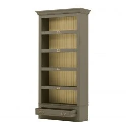 Maison Belfort Bücherregal Azjana II - Granit / Pinie Creme