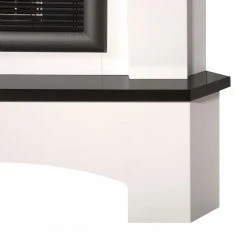 Montreux Elektro-Eckkamin Calabria - Brilliantweiß / Schwarz -Wohnzimmermöbel boutique en ligne calabria elektro eckkamin brilliantweiss schwarz 2249478