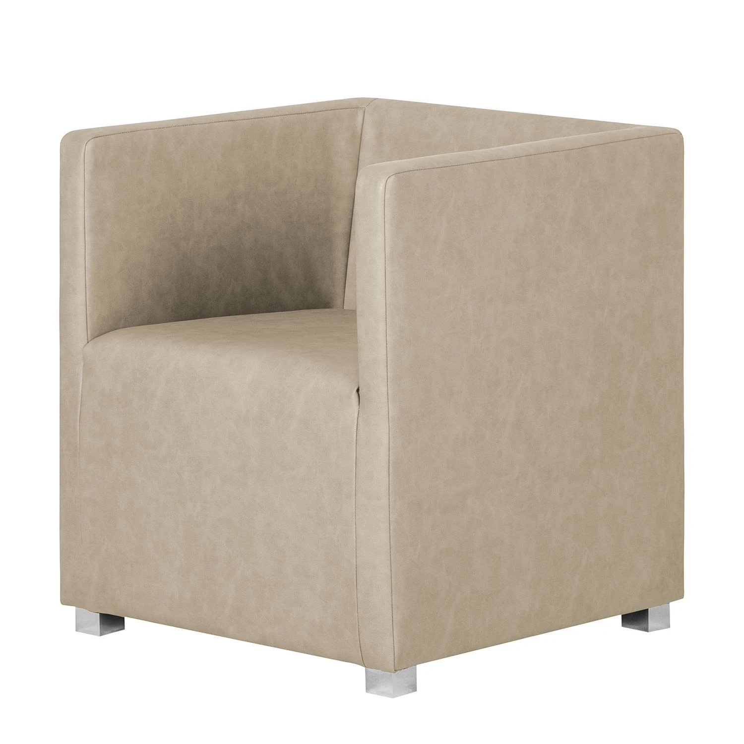 Mooved Cocktailsessel Carmen Kunstleder - Steingrau 1 Mooved Cocktailsessel Carmen Kunstleder - Steingrau