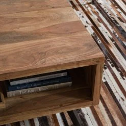 Ars manufacti Couchtisch Amla - Akazie massiv / Metall - Akazie / Anthrazit -Wohnzimmermöbel boutique en ligne couchtisch amla akazie massiv metall akazie anthrazit 5009544