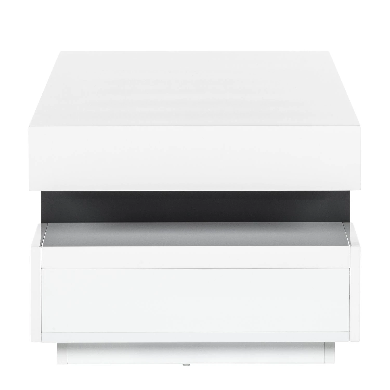 Fredriks Couchtisch Anna - Hochglanz Weiß / Dunkelgrau 4 Fredriks Couchtisch Anna - Hochglanz Weiß / Dunkelgrau – Bild 4