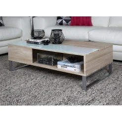 Loftscape Couchtisch Dahlia - Eiche Sonoma Dekor / Weiß -Wohnzimmermöbel boutique en ligne couchtisch dahlia eiche sonoma dekor 1029430