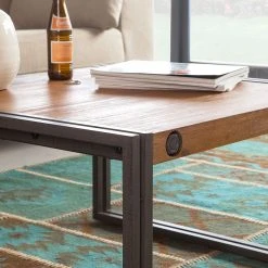 Ars manufacti Couchtisch Manchester II - Akazie massiv / Metall - Akazie / Anthrazit -Wohnzimmermöbel boutique en ligne couchtisch manchester ii akazie massiv metall 4881824