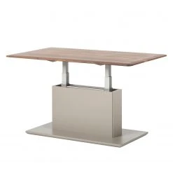 GWINNER Couchtisch Solano - Nussbaum / Platingrau - Höhenverstellbar -Wohnzimmermöbel boutique en ligne couchtisch solano nussbaum platingrau mit funktion 3113993